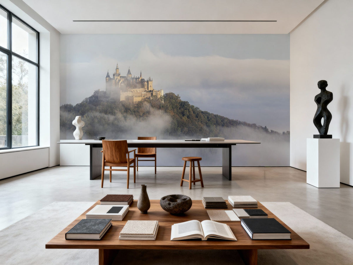 Castle in the Sky Mural Wallpaper - room preview 02