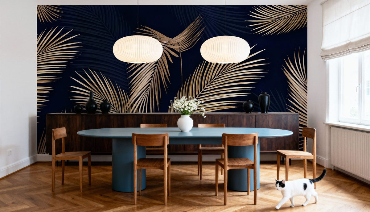 Bright Palms Mural Wallpaper - room preview 02