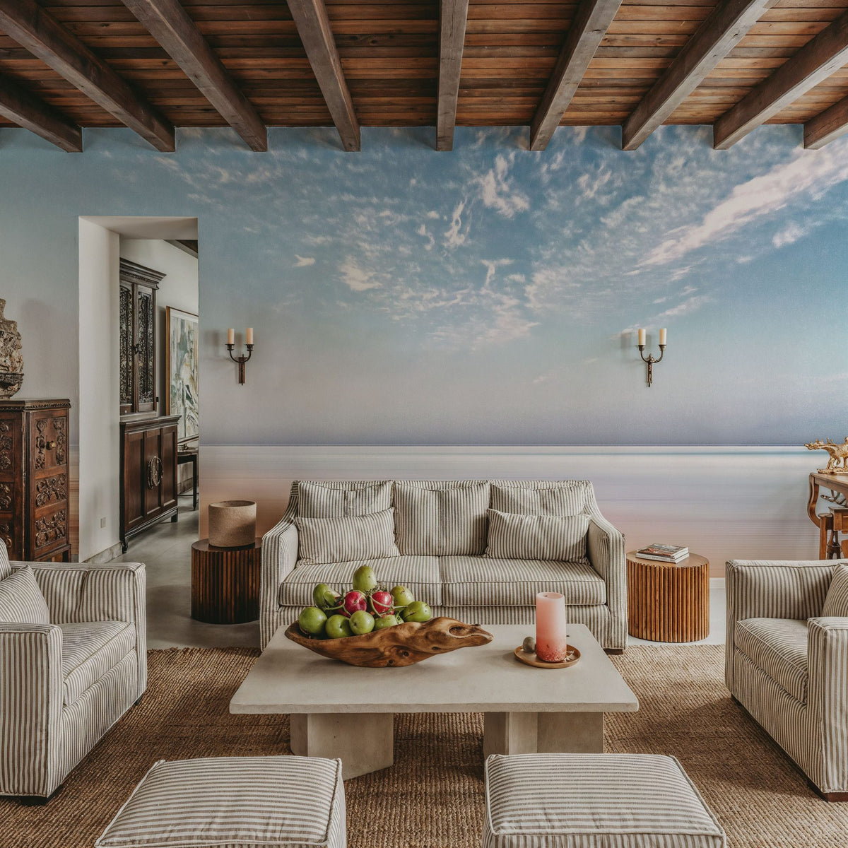 Ocean Horizon Mural Wallpaper - room preview 02