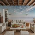 Ocean Horizon Mural Wallpaper - room preview 02