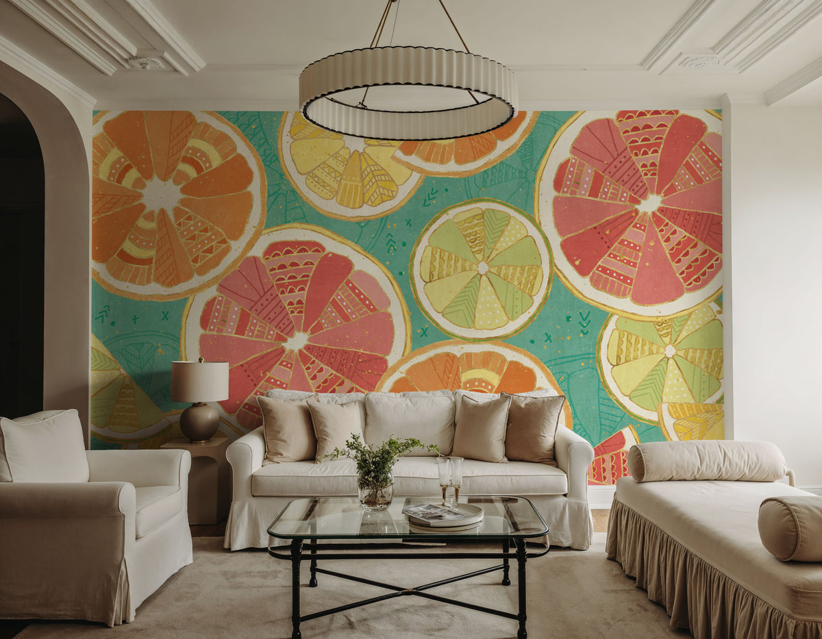 Citrus Splash XI Mural Wallpaper - room preview 02