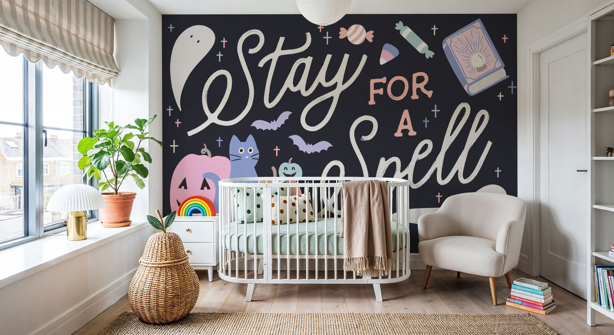 Trick or Treat I Pastel Mural Wallpaper - room preview 02