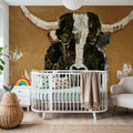 Skyline Longhorn Mural Wallpaper - room preview 02