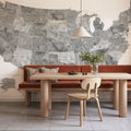 US State Map - Jimmy Mural Wallpaper - room preview 02
