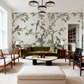 Bird Harmony, Cream Mural Wallpaper - room preview 02