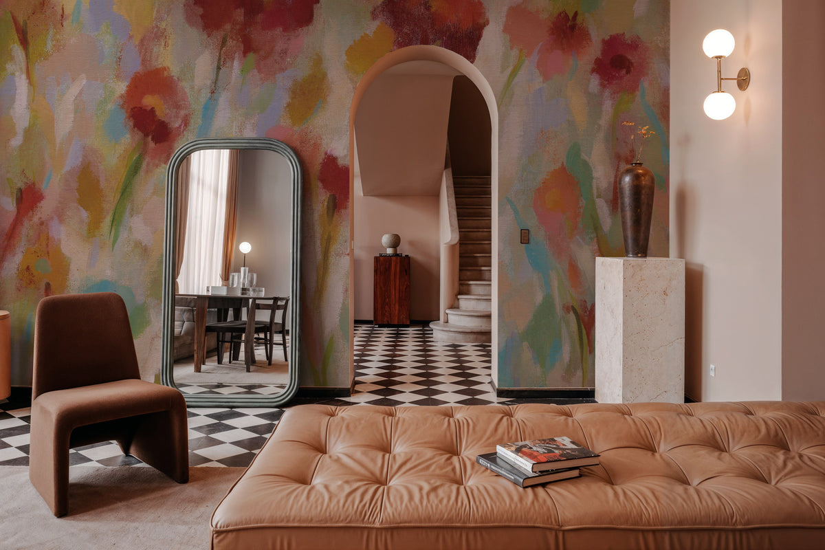 Breezy Floral I Mural Wallpaper - room preview 02