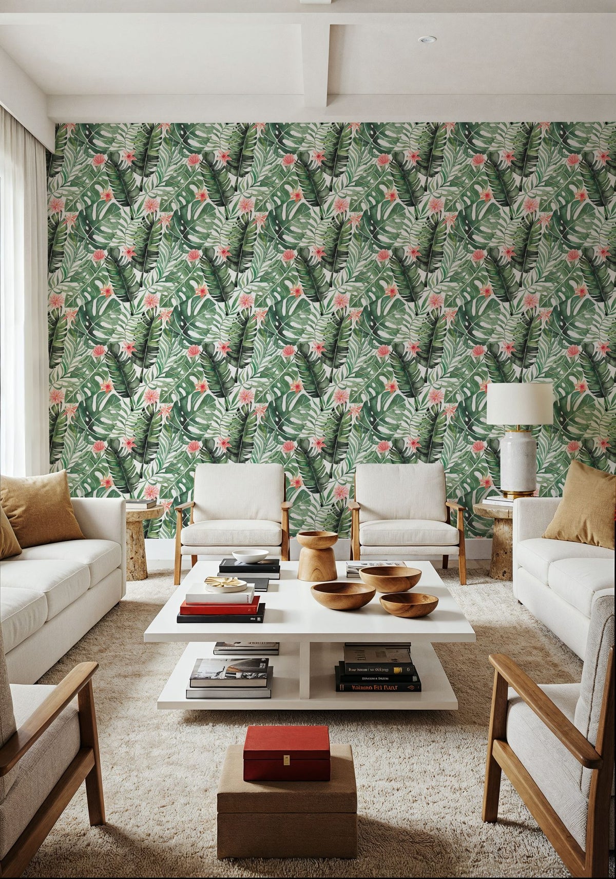 Paradise Foliage Mural Wallpaper - room preview 02