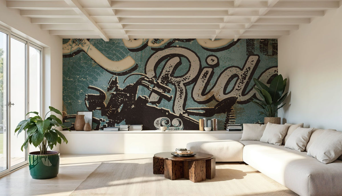 Street Machines II Mural Wallpaper - room preview 02