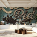 Street Machines II Mural Wallpaper - room preview 02
