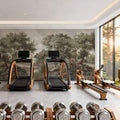 Riverbank Oak Landscape, Olive Mural Wallpaper - room preview 02