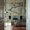 Old Map of Mediterranean Islands, 1570 Mural Wallpaper - room preview 02