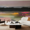 Magenta Meadows Mural Wallpaper - room preview 02