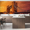London Bridge Sunset Mural Wallpaper - room preview 02