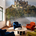 Hohenzollern Castle in Fall Mural Wallpaper - room preview 02