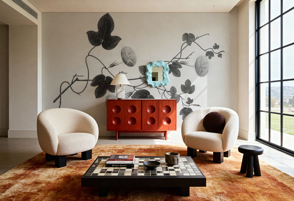Botanical VI Mural Wallpaper - room preview 02