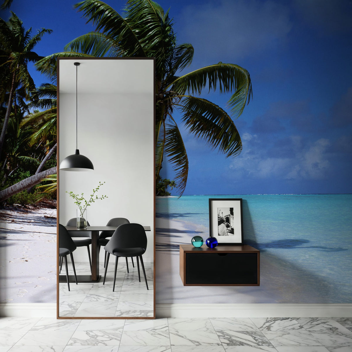 Paradise Shoreline Mural Wallpaper - room preview 02