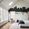 Orlando Florida Skyline Black & White Mural Wallpaper - room preview 02