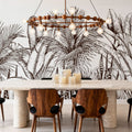 Tropical Palm Forest Mural Wallpaper - room preview 02