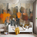 Autumn Memory Abstract Mural Wallpaper - room preview 02