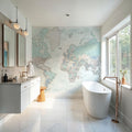 World Map Cities - Rebe Mural Wallpaper - room preview 02