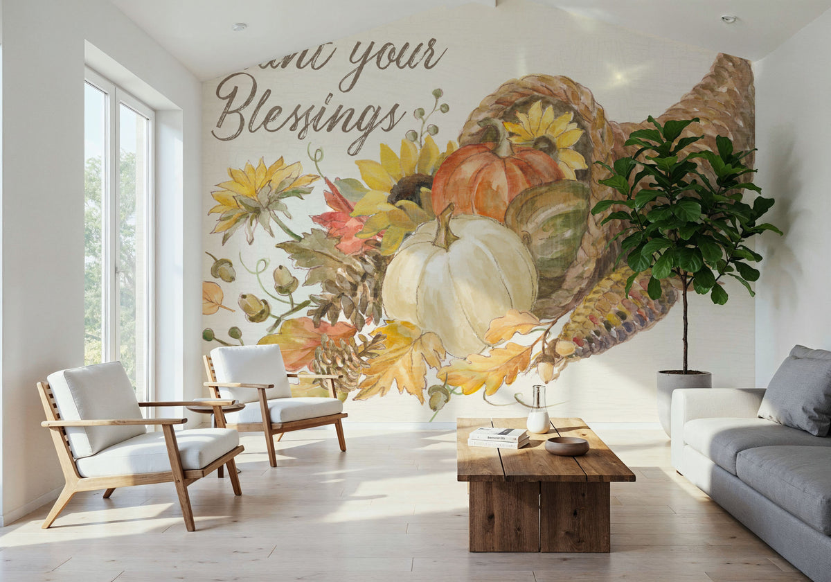 Happy Harvest II Mural Wallpaper - room preview 02