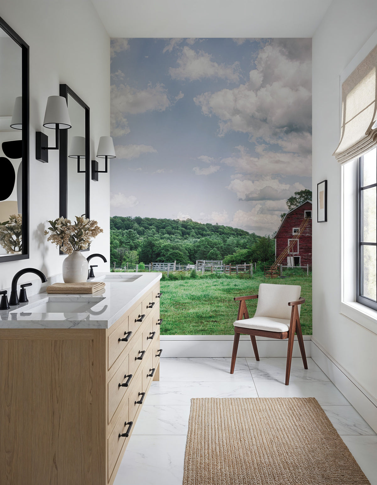 Cloud Harvest Mural Wallpaper - room preview 02