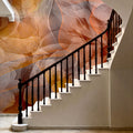 Sunset Floral Waves Mural Wallpaper - room preview 02