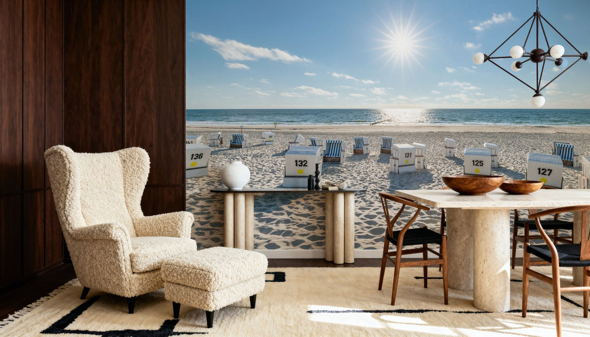 North Sea Light Mural Wallpaper - room preview 02