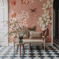Flutter and Bloom III Mural Wallpaper - room preview 02