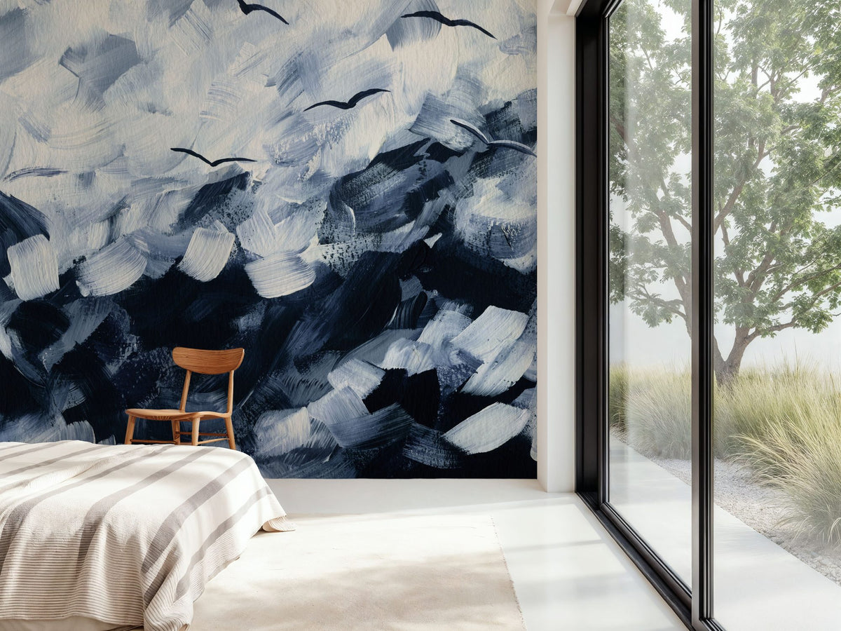 Stormy Sea Mural Wallpaper - room preview 02