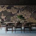Overleaf Woodland, Cocoa Mural Wallpaper - room preview 02
