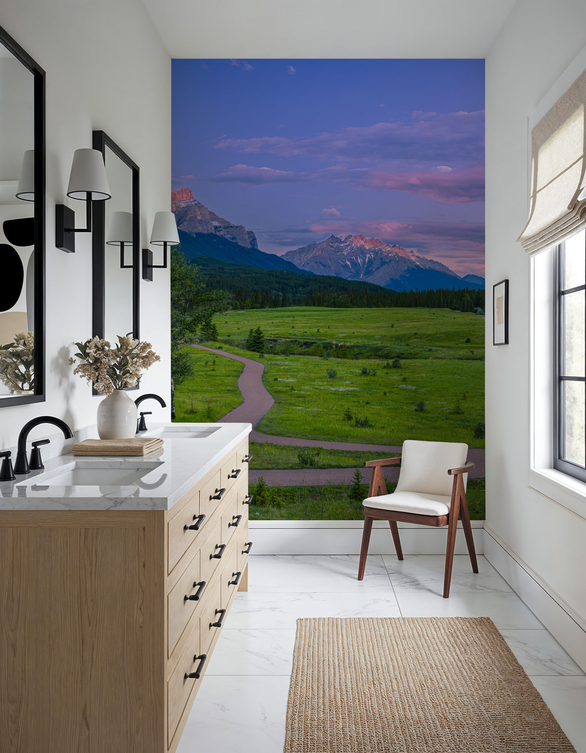 Trail Running Canada Mural Wallpaper - room preview 02
