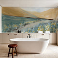 Flowers Along the Path Mural Wallpaper - room preview 02