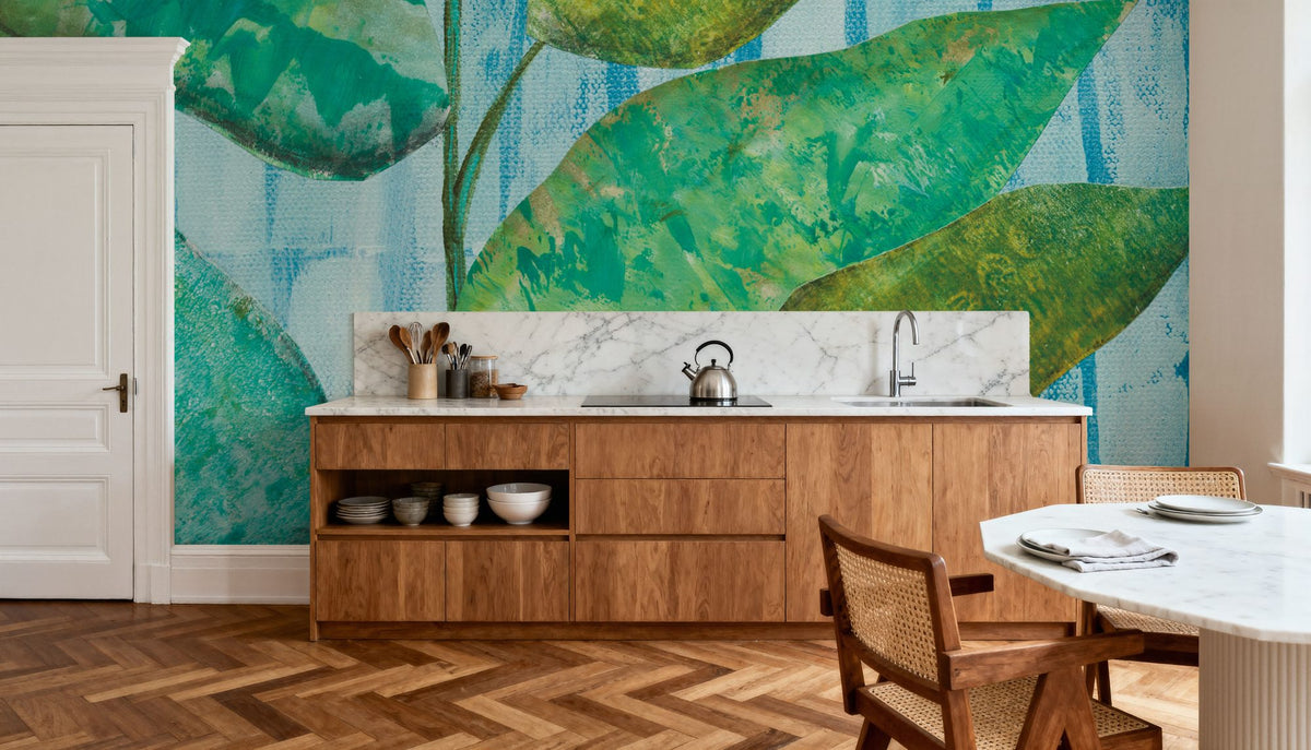 Lively Leaves Mural Wallpaper - room preview 02