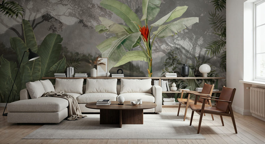 Botanical Wallpaper Mural – Leaf & Plant Wall Mural – Forbidden Fruit