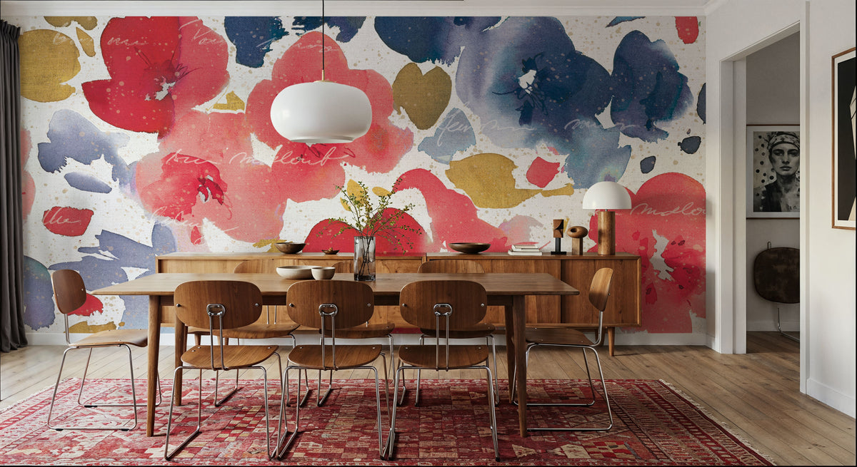 Floral Flow I Mural Wallpaper - room preview 02