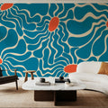 Fluid Flowers Mural Wallpaper - room preview 02