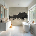 Stirling Scotland Skyline Concrete Mural Wallpaper - room preview 02
