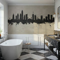 Nairobi Kenya Skyline Concrete Mural Wallpaper - room preview 02