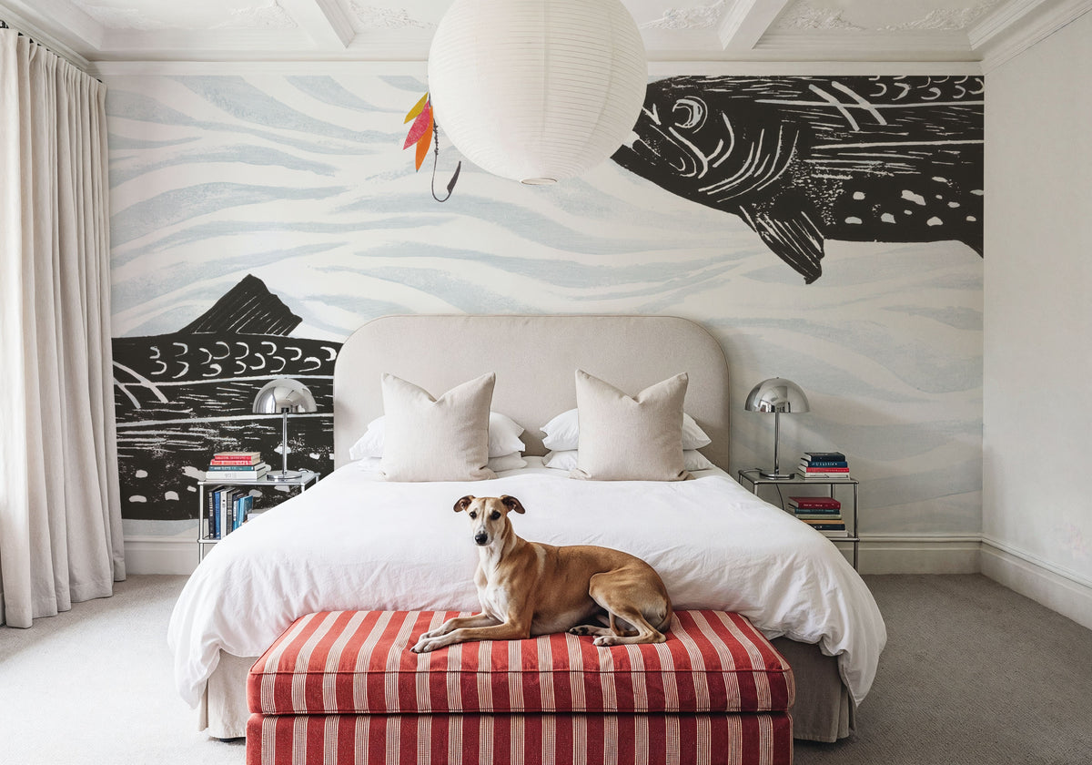 Fly Fishing II Mural Wallpaper - room preview 02