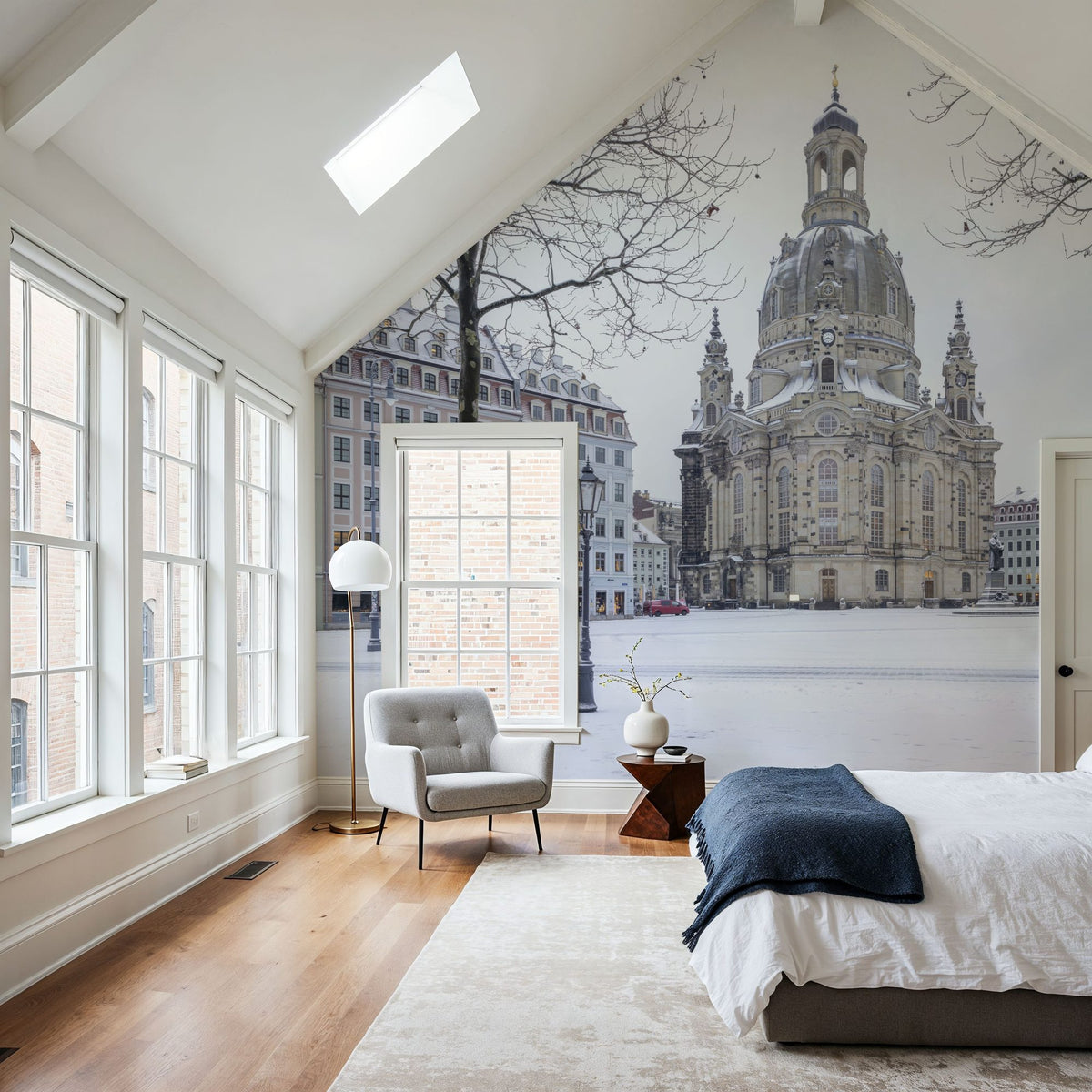 Baroque Winter Mural Wallpaper - room preview 02