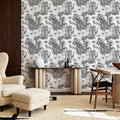 Jungle Animals Toile Mural Wallpaper - room preview 02