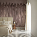 Medici Drapes, Dusty Rose Mural Wallpaper - room preview 02