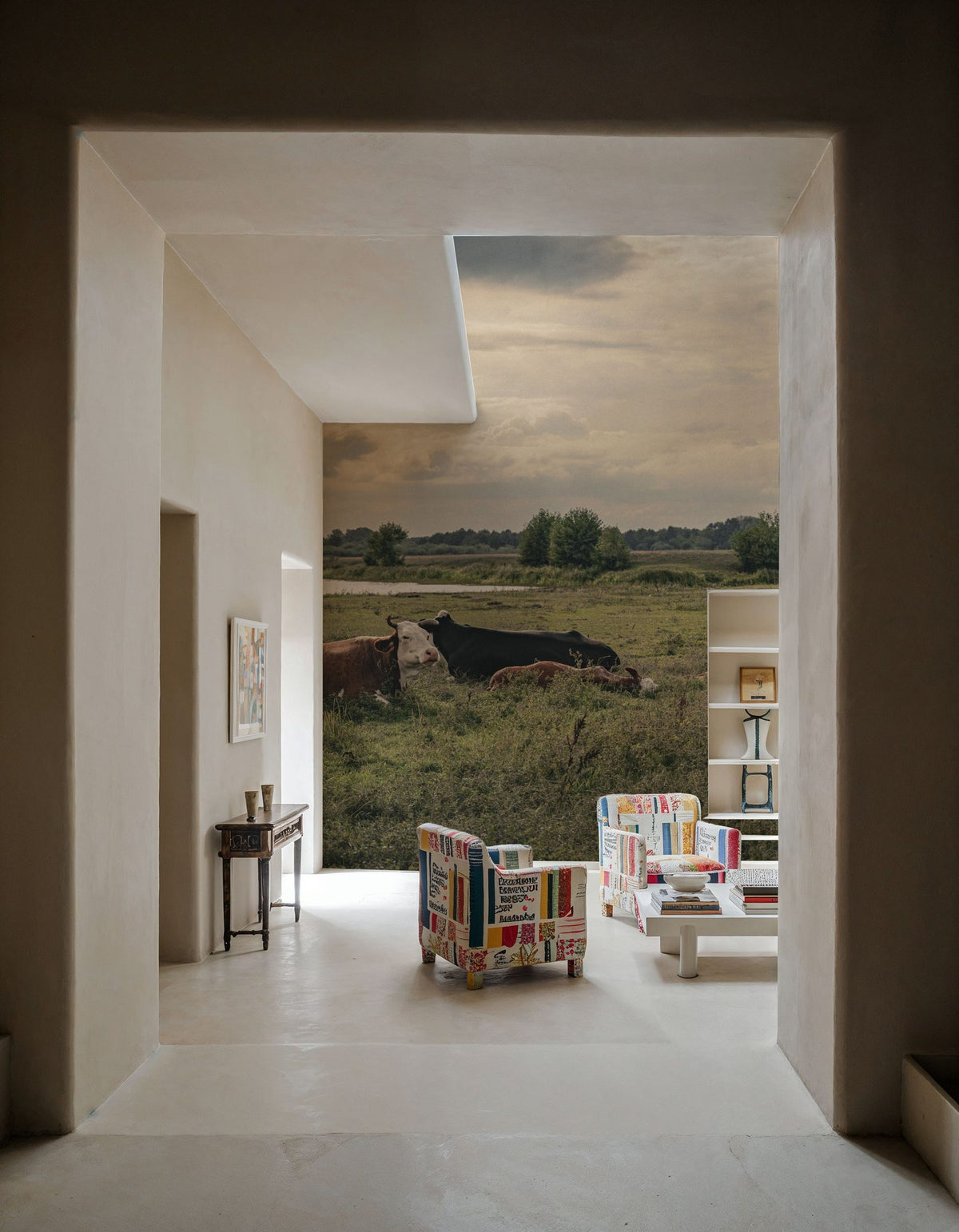 Rest on the River Mural Wallpaper - room preview 02