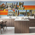 Greetings From Fall River Mural Wallpaper - room preview 02
