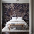 Tropical Wonderland, Eggplant Mural Wallpaper - room preview 02