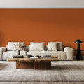 Faux Sand Stucco Finish, Pumpkin Mural Wallpaper - room preview 02