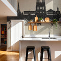 Reims France Skyline Concrete Mural Wallpaper - room preview 02
