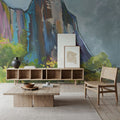 Moody Mountain Mural Wallpaper - room preview 02