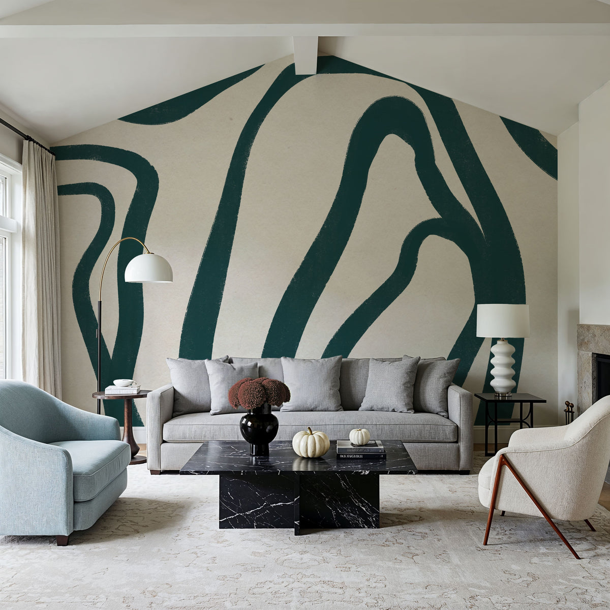 Organic Abstract III Mural Wallpaper - room preview 02